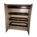 Függőmappa tároló szekrény nyírfa színben