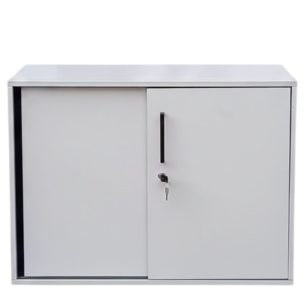 Fehér Steelcase tolóajtós szekrény