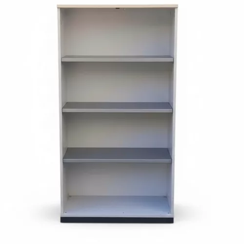 Open Shelving Unit – Silver & Maple
