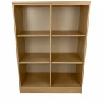 Juhar nyitott irodai szekrény 6 rekeszes kialakítással