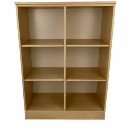 Juhar nyitott irodai szekrény 6 rekeszes kialakítással