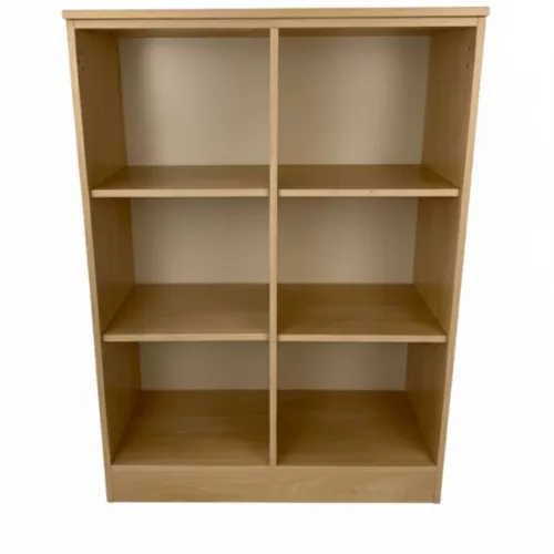 Juhar nyitott irodai szekrény 6 rekeszes kialakítással