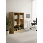 Juhar nyitott irodai szekrény 6 rekeszes kialakítással
