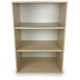   Tölgy nyitott irodai polcos szekrény – 2 polcos, kompakt kialakítás