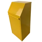 Billenőfedeles fém hulladékgyűjtő - hármas szett