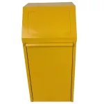 Billenőfedeles fém hulladékgyűjtő - hármas szett