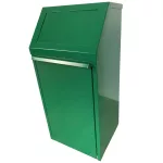 Billenőfedeles fém hulladékgyűjtő - hármas szett