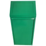 Billenőfedeles fém hulladékgyűjtő - hármas szett