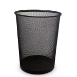 Fémhálós fekete papírkosár