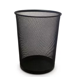 Fémhálós fekete papírkosár
