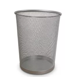 Fémhálós ezüst papírkosár